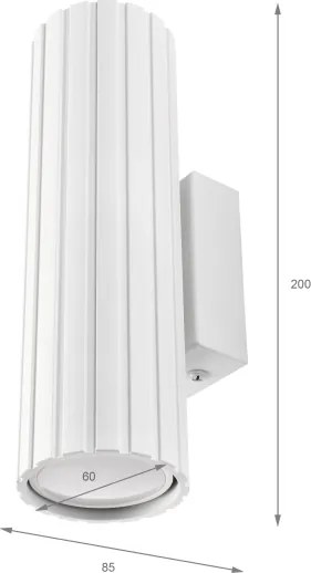Brilagi - Lampada da parete CRISPINA 2xGU10/10W/230V 20 cm bianca