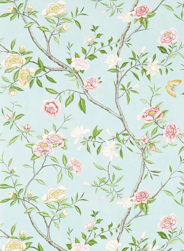 Zoffany Carta da parati Nostell Priory Paper - Sky/ Pink