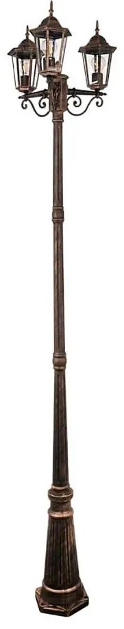 Lampada esterna 3xE27/20W/230V IP43 2,58 m effetto patina