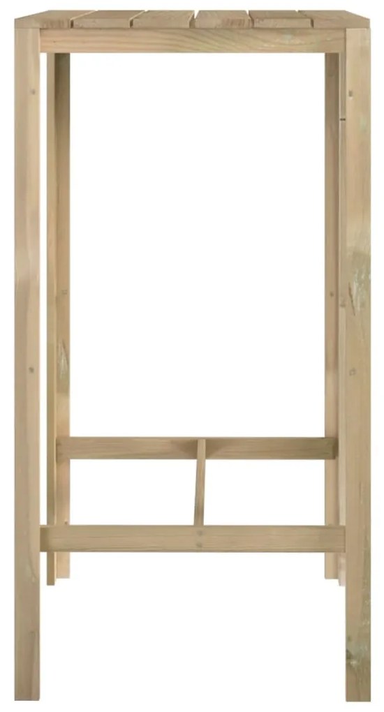 Tavolo da bar 60x60x110 cm in legno di pino impregnato