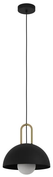 Eglo 99693 - Lampadario su corda  CALMANERA 1xE27/40W/230V nero