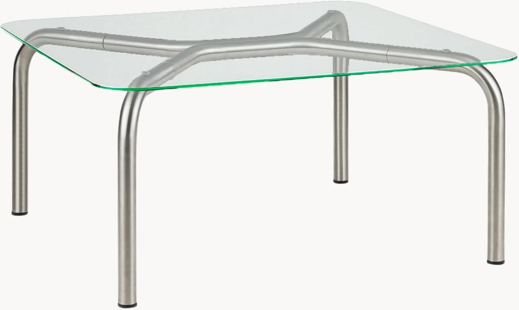 Tavolino da salotto con piano in vetro Uku