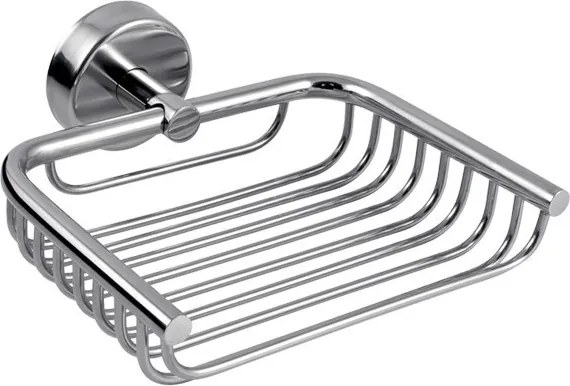 Kamalu - Portasapone a griglia design sospeso in acciaio inox lucido |  Monde-C