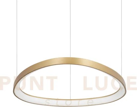 Gemini sospensione led 47 w on-off 5400 lm 4000 k ottone  61cm