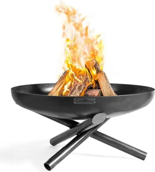 Braciere Da Giardino A Legna Artigianale In Acciaio Design Indiana 70 Cm Cook King