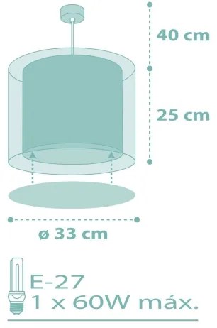 Dalber 41002H - Lampadario per bambini DOTS 1xE27/60W/230V