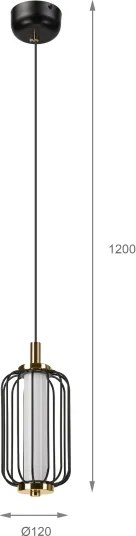 Lampada a sospensione LED su cavo BONNIE LED/10W/230V 3000K nera