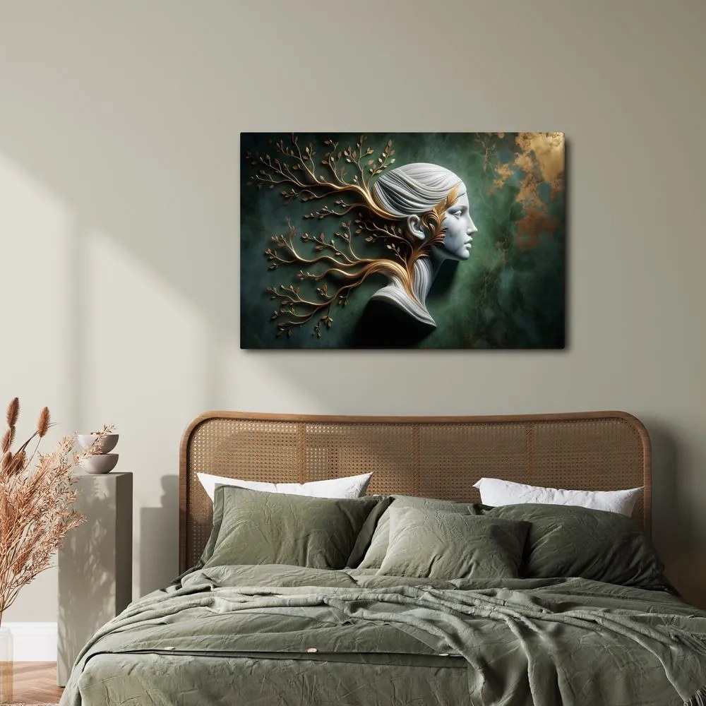 Quadro su tela – Dea serena con i rami della vita