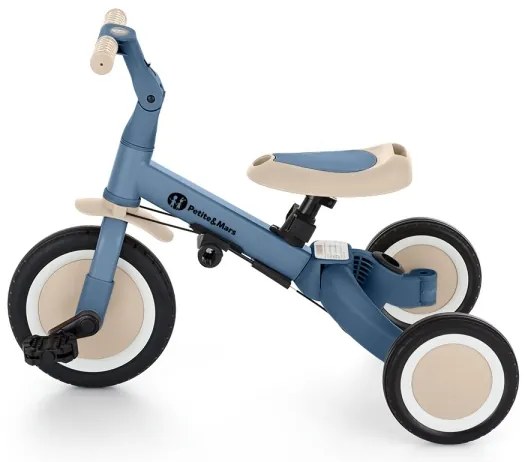 PETITE&amp;MARS - Triciclo per bambini 5in1 TURBO Ocean Blue