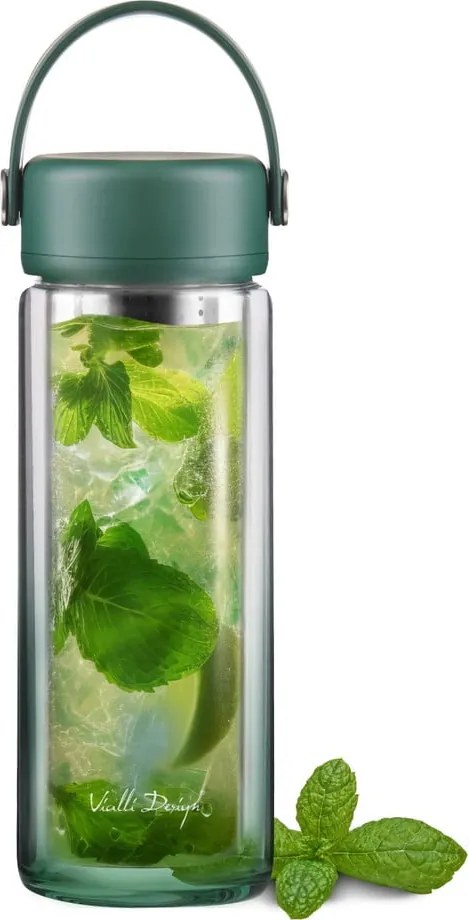 Bottiglia verde in vetro 350 ml Fuori – Vialli Design