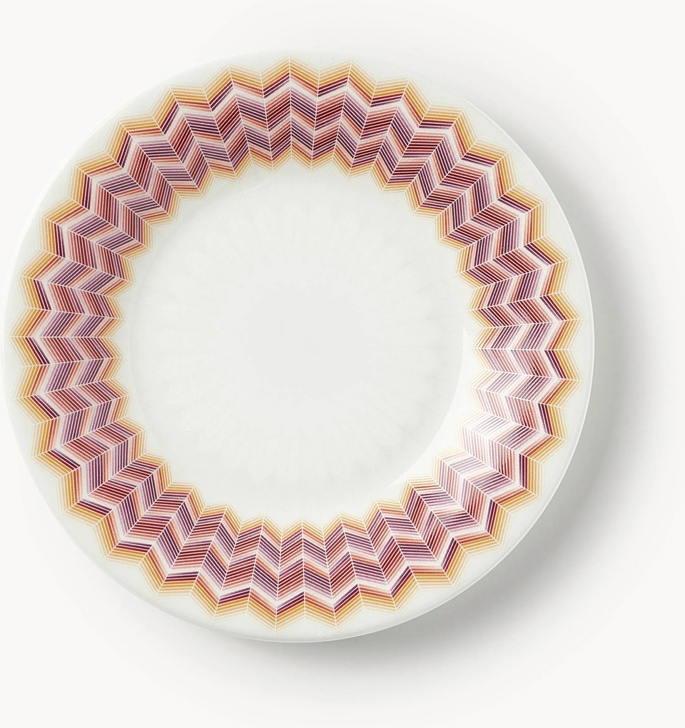 Set di 6 piatti da torta in Fine Bone China Jarris