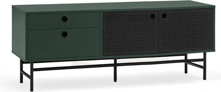 Tavolo TV verde scuro 140x52 cm Punto - Teulat
