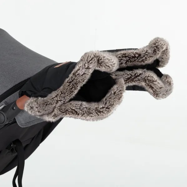 PETITE&amp;MARS - SET Coprigambe per bambini 4in1 COMFY + stroller mano muffs Forever Black