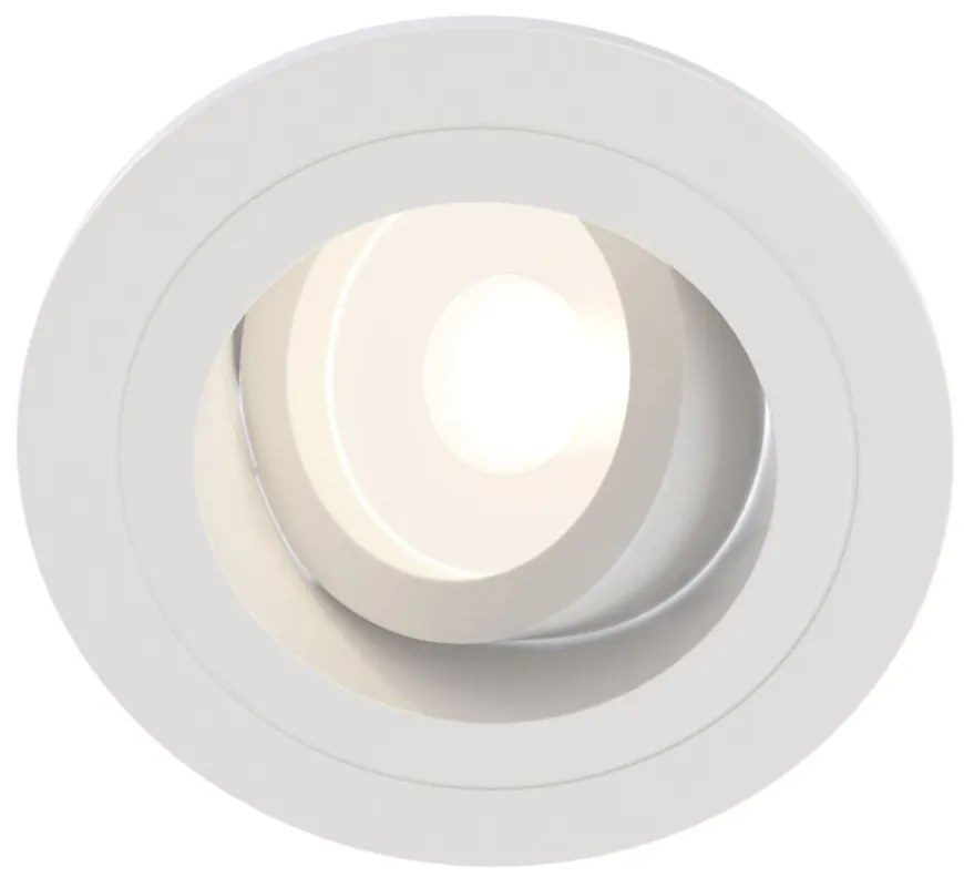 Faretto Da Incasso Moderno Atom Alto Alluminio Bianco 1 Luce