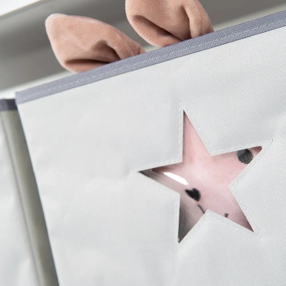 Cassettiera per bambini grigia con fasciatoio 87x100x75 cm Hamburg – Roba