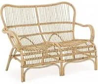 Divano per esterno in rattan due posti CLARITA 119x83x h87 cm