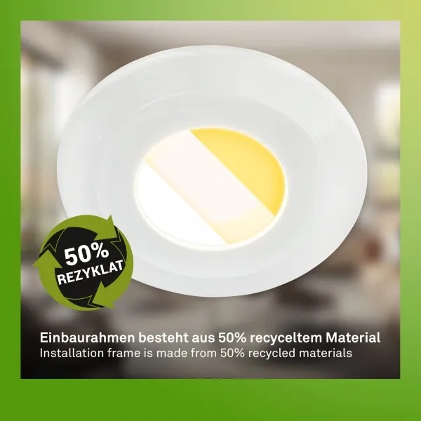 Briloner 7589036 - Set 3x LED dimmerabile da incasso per bagno KLIRA 3xLED/4,9W/230V IP44 bianco