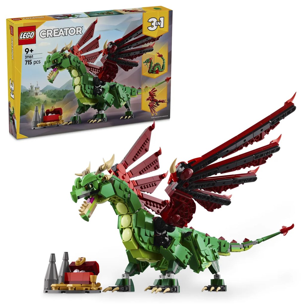 Drago medievale Lego Creator 3 in 1