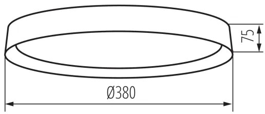 Kanlux 37328 - Plafoniera LED SOLN LED/17,5W/230V diametro 38 cm bianco/oro