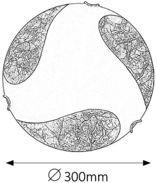 Rabalux 1941 - Plafoniera ART GOLD 1xE27/60W/230V