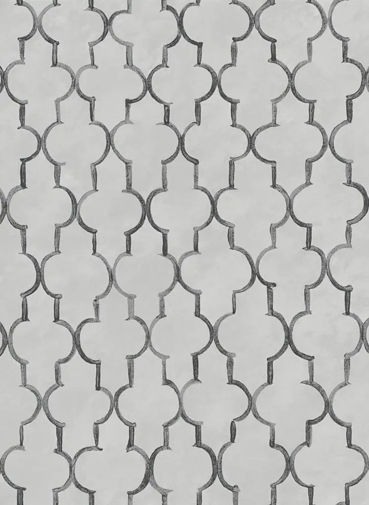 Designers Guild Carta da parati Pergola Trellis - Graphite