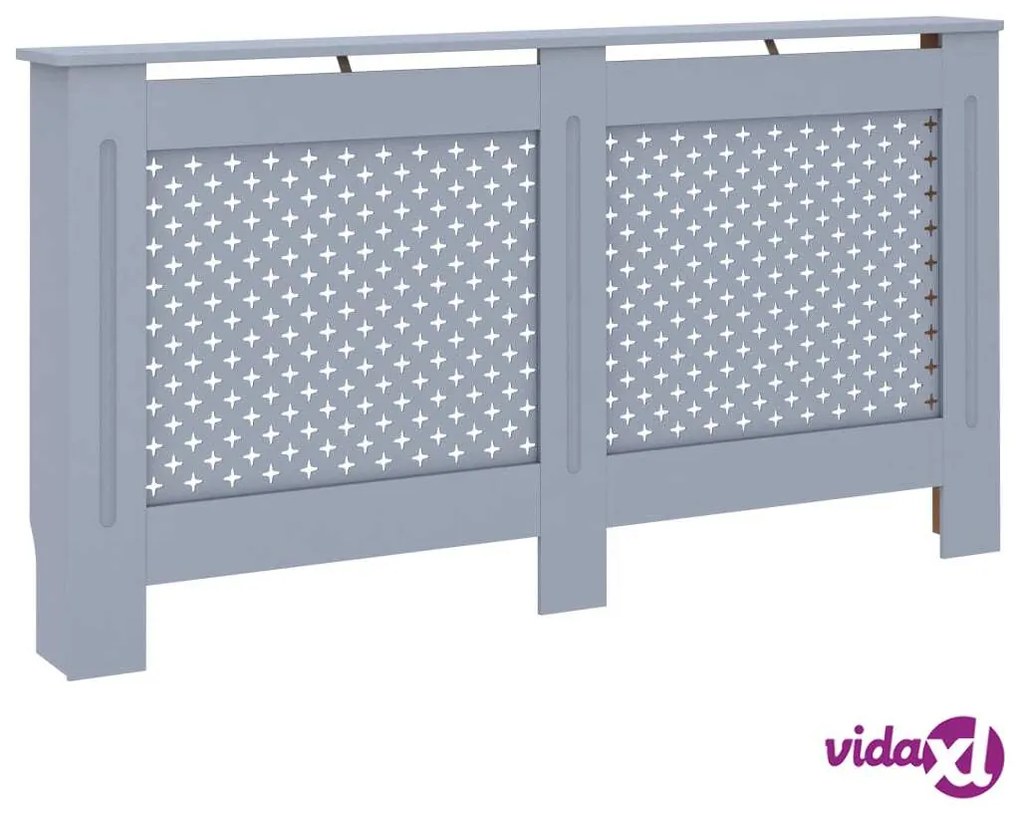 vidaXL Copertura per Radiatore Antracite 152x19x81 cm in MDF