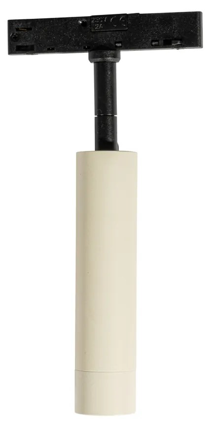 Faretto moderno beige e nero per sistema binario monofase - Slimline Uzzy