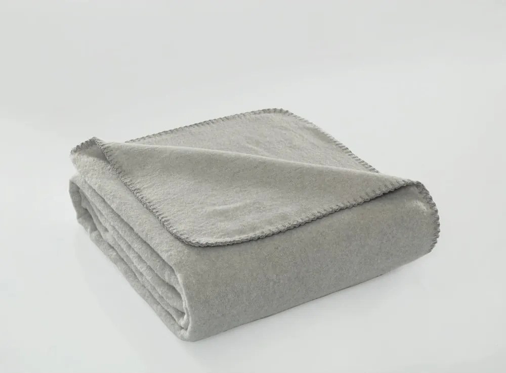 Coperta grigia in vello 130x170 cm Brighton – Mijolnir