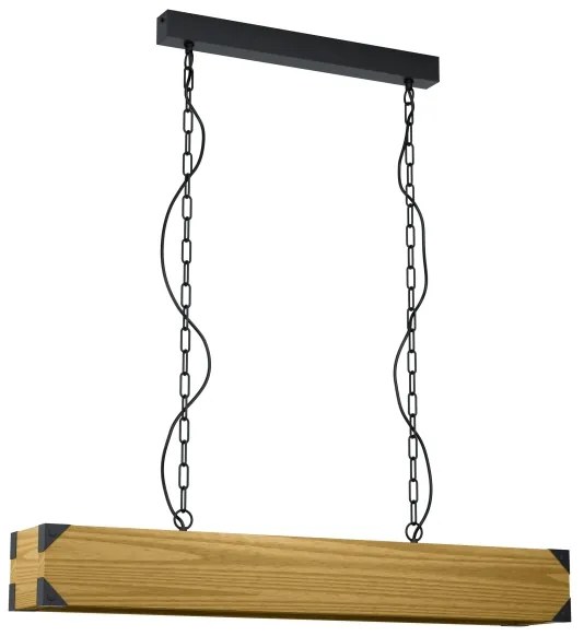 Eglo 43159 - Lampadario a sospensione con catena HARBOROUGH 4xE27/40W/230V