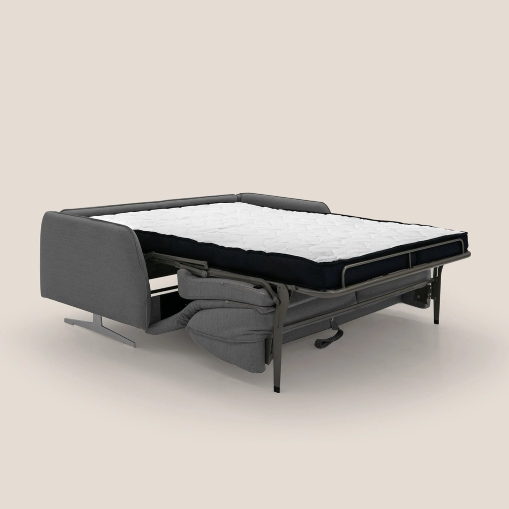 Texas Divano letto matrimoniale moderno in tessuto impermeabile T19 antracite