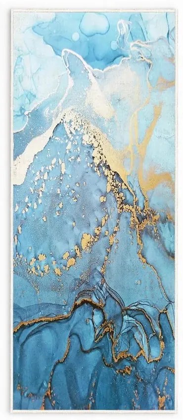 Tappeto blu lavabile 80x150 cm Blue Waves - Oyo Concept