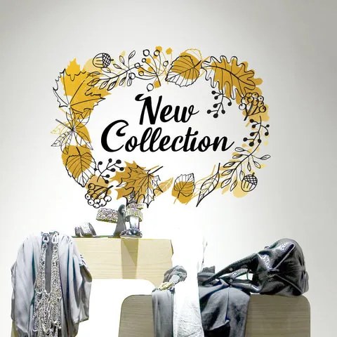Nuova collezione dorata | Vetrofania