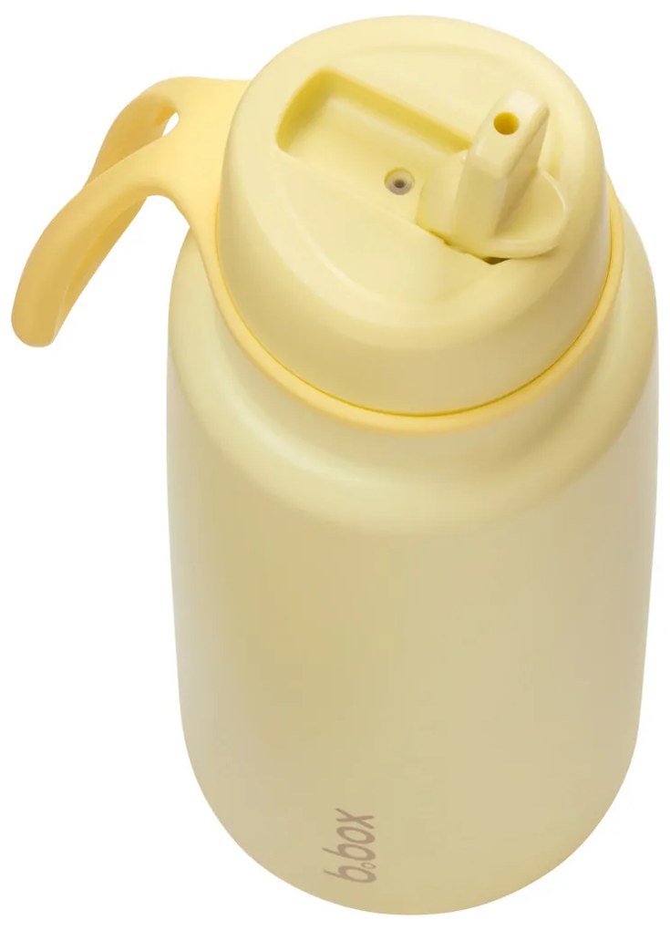 Bottiglia termica in acciaio inox con cannuccia 1l - lemon twist