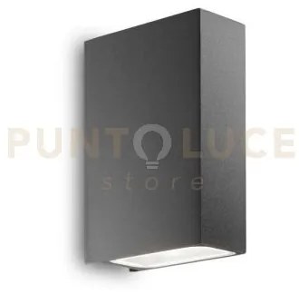 Tetris applique biemissione ip44 2 luci attacco g9 in vetro e allum...