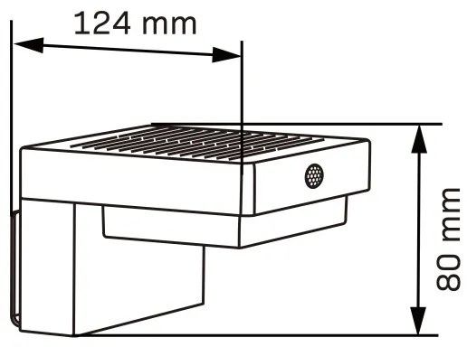 Applique a LED solare con sensore MALI LED/4,5W/3,7V 2000 mAh IP44 nero