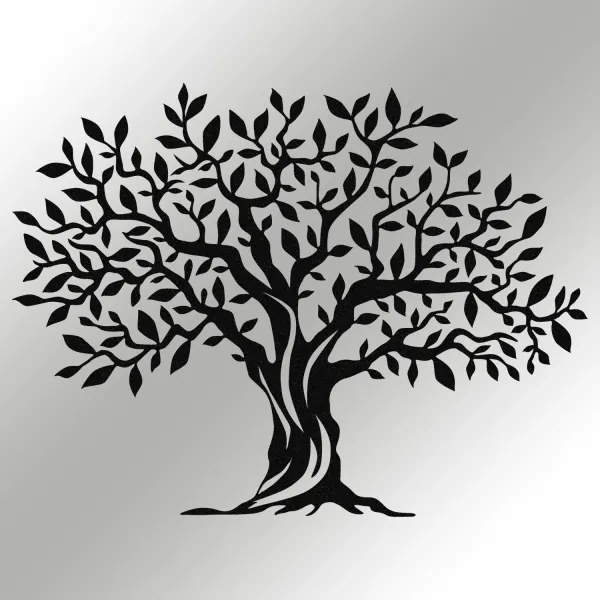 Decorazione da muro 69x52 cm albero metallo