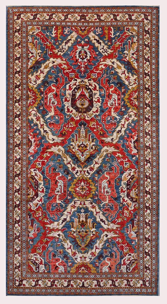 Kazak Tappeto 420x200 (Pakistan) Annodato A Mano