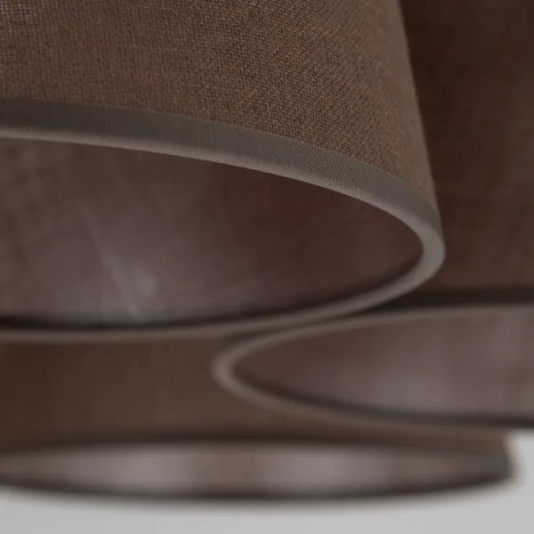 Brilagi - Lampadario da soffitto LATTE 5xE27/15W/230V pino/marrone