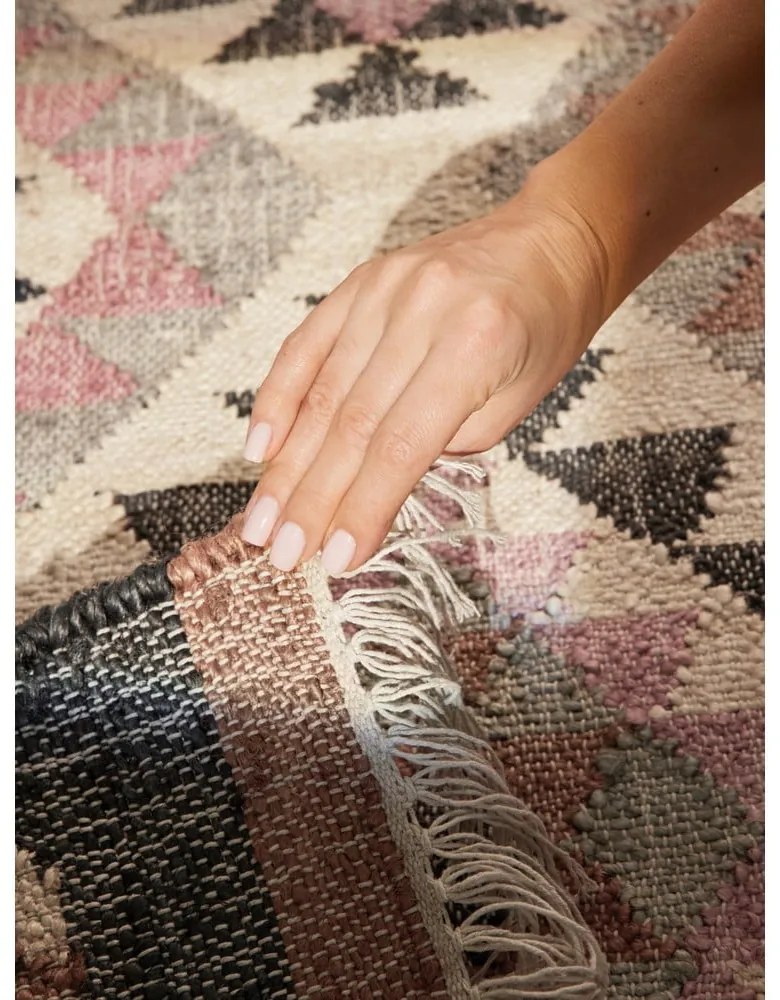 Tappeto grigio in iuta tessuto a mano 200x300 cm Roya Parsa – Elle Decoration