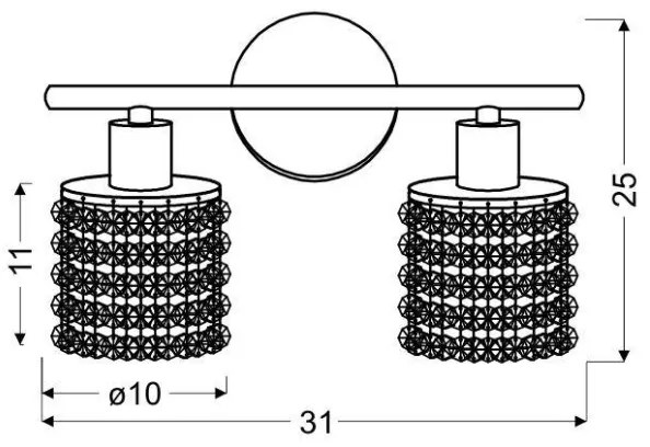 Applique ROYAL 2xG9/40W/230V