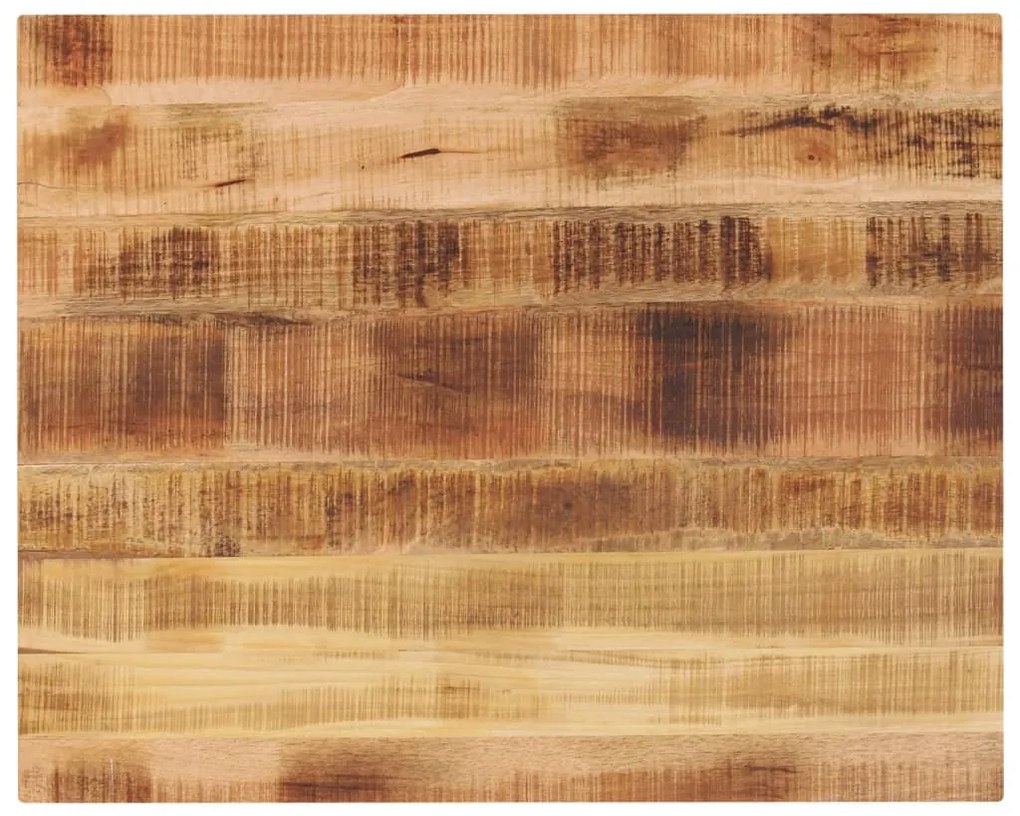 Piano Per Tavolo 90x80x2,5 Cm Rettangolare Legno Mango Grezzo /