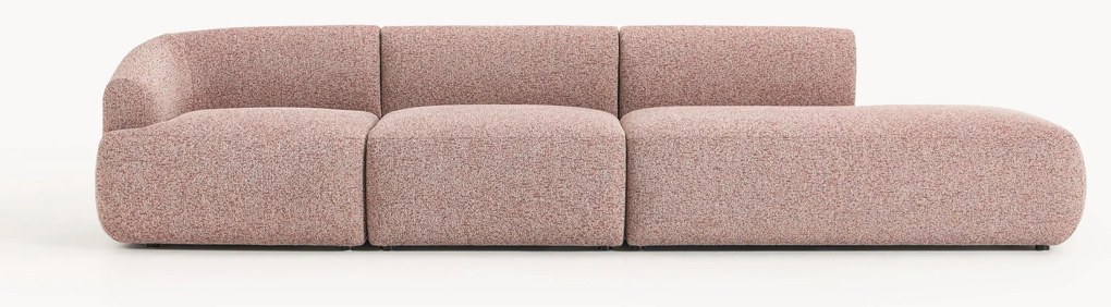 Chaise longue componibile 2 posti in bouclé Sofia