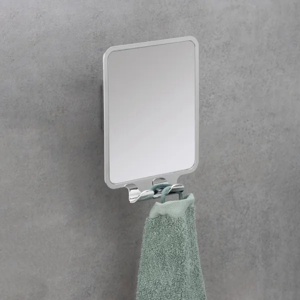 WENKO 22693100 - Specchio cosmetico VACUUM-LOC QUADRO ED 14x19,5 cm cromo lucido