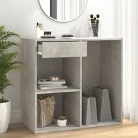 Armadietto per Cosmetici Grigio Cemento 80x40x75 cm in Legnocod mxl 97374