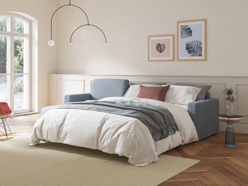 Best Divano letto angolare in tessuto impermeabile T02