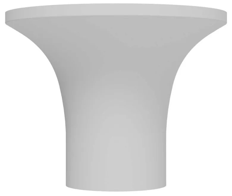 Plafoniera LED GU10 e GU5.3 in Gesso Pitturabile Rotonda Ø167x130mm Base GU10