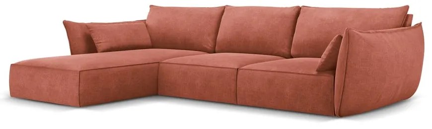 Divano angolare rosso (angolo sinistro) Vanda - Mazzini Sofas