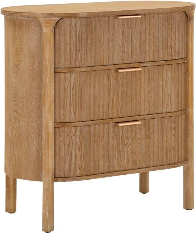 Cassettiera di colore naturale in abete massiccio 80,5x82x47 cm Gothenburg – Mauro Ferretti