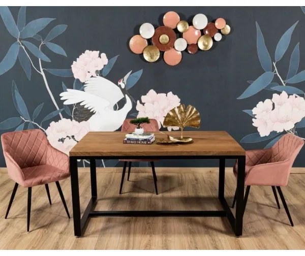 SET 2x Sedia da pranzo RICO rosa