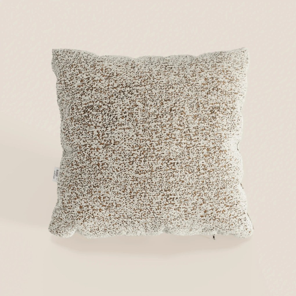 Magnolia cuscino disponibile in diversi colori realizzato in pregiato bouclé mélange morbido e strutturato T29.